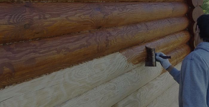 Wooden Evolution: Покраска наружных стен сруба