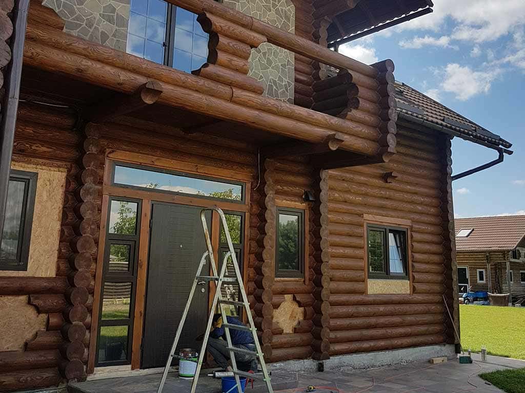 Wooden Evolution: Реставрация фасада дома (Зеленый Бор) - фото 6